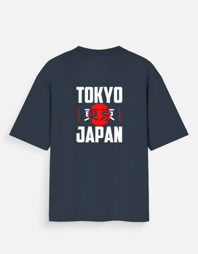 Back Graphic – “Tokyo Japan” in English and Japanese Typography | 100% Cotton Streetwear Tee


