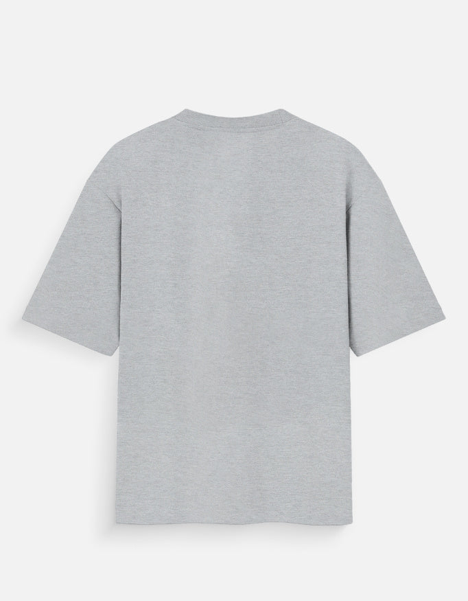 Back View: Tin Brother Crash & Kill Tiger Oversized Unisex Graphic Streetwear T-Shirt – Back Plain View