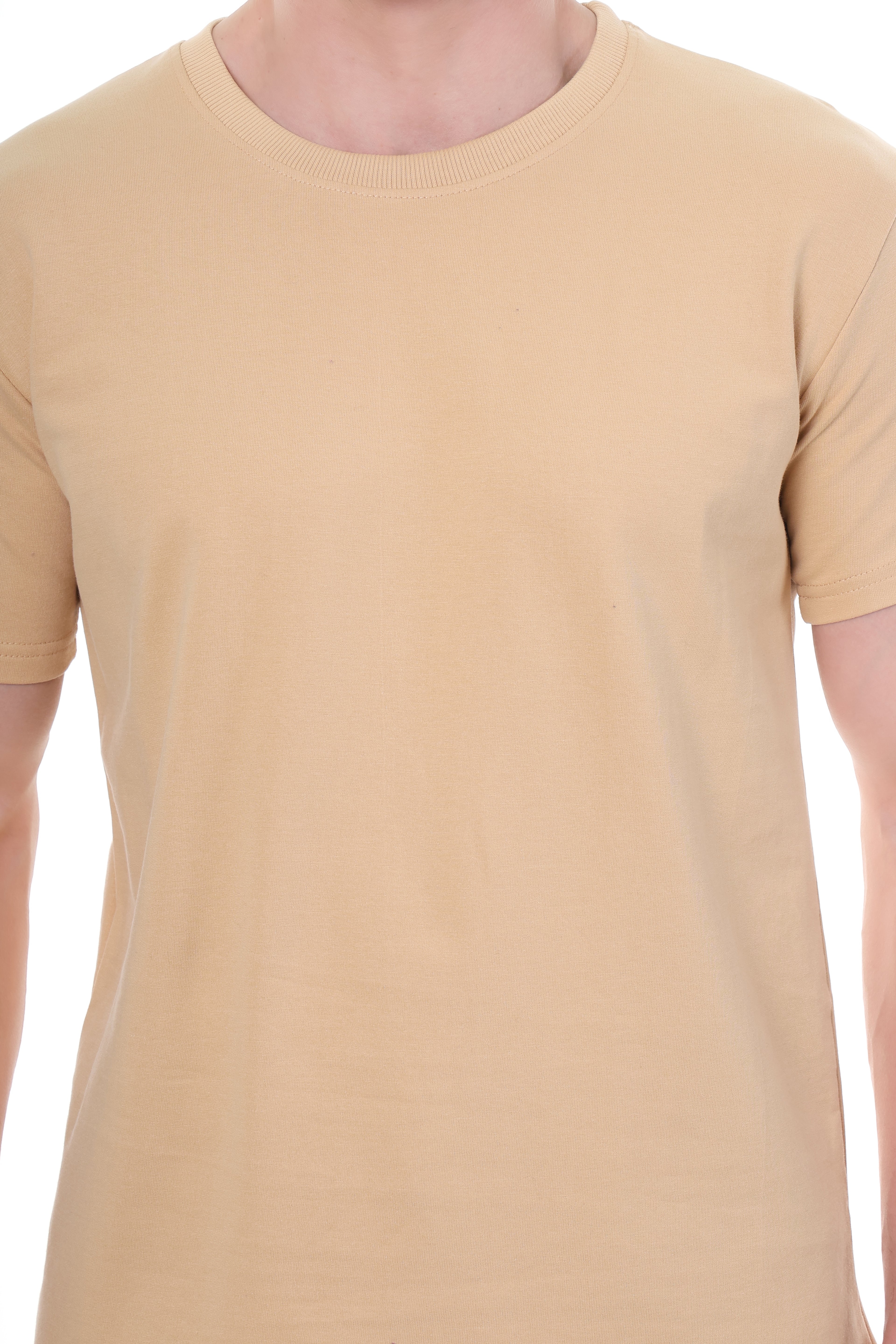 "Close-up of 240 GSM terry cotton fabric in beach color"