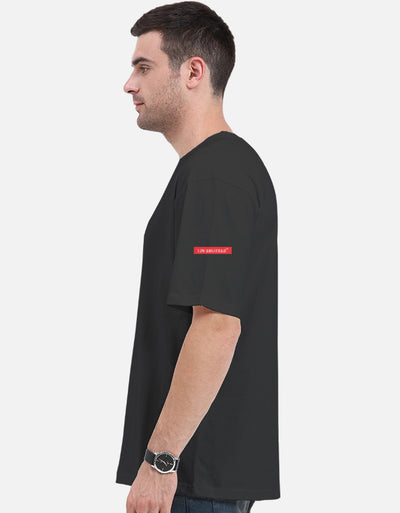 Tin Brother Oversized T-Shirt – New York City Brooklyn Typography Graphic | 240 GSM Cotton | Left Sleeve Branding | Unisex Streetwear